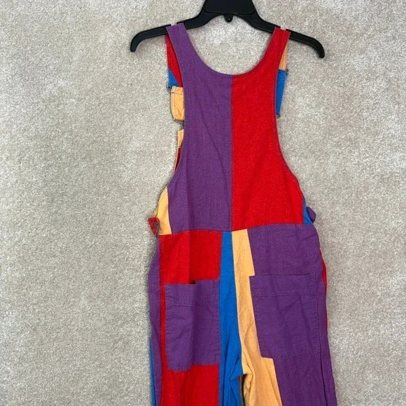 URBAN OUTFITTERS Overalls Women's XS Colorful Linen Jumpsuit - Picture 9 of 12